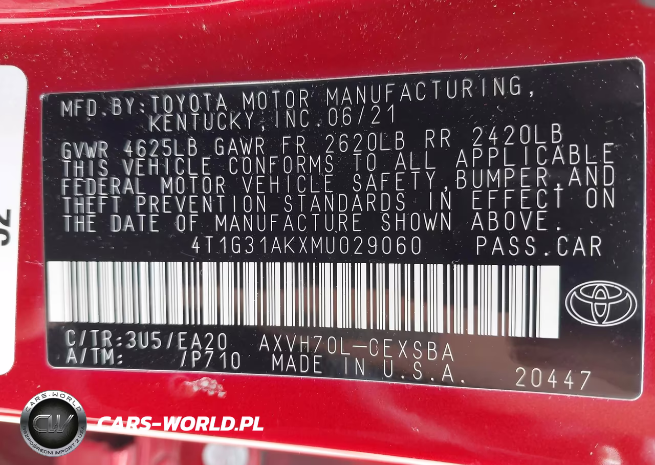 2021 Toyota Camry Se Hybrid VIN:4T1G31AKXMU029060 - 9