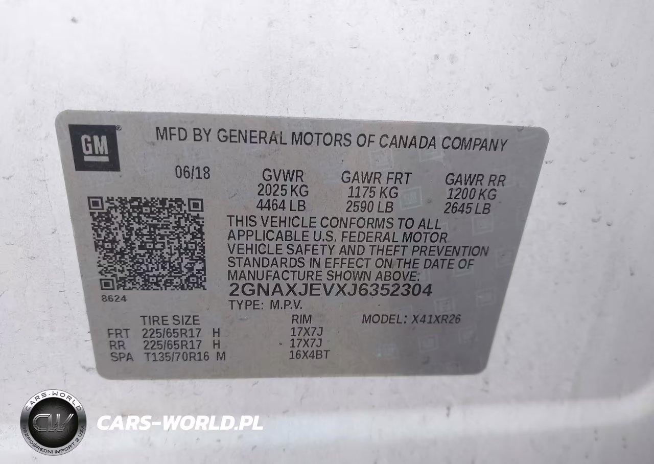 2018 Chevrolet Equinox Lt VIN:2GNAXJEVXJ6352304 - 9