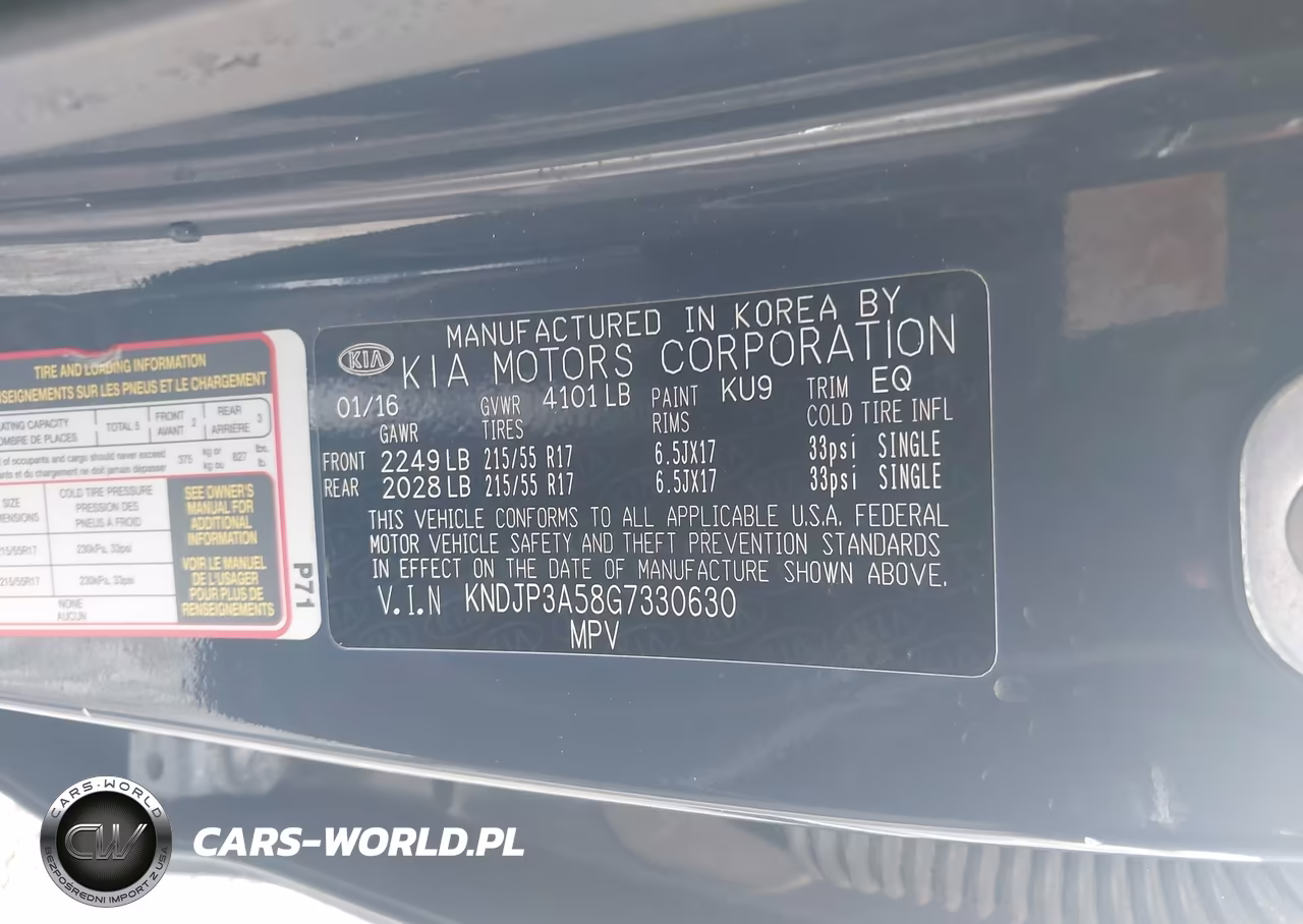 2016 Kia Soul + VIN:KNDJP3A58G7330630 - 9