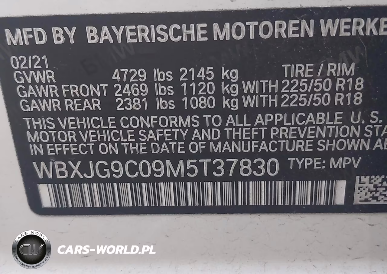 2021 BMW X1 xDrive28I VIN:WBXJG9C09M5T37830 - 9