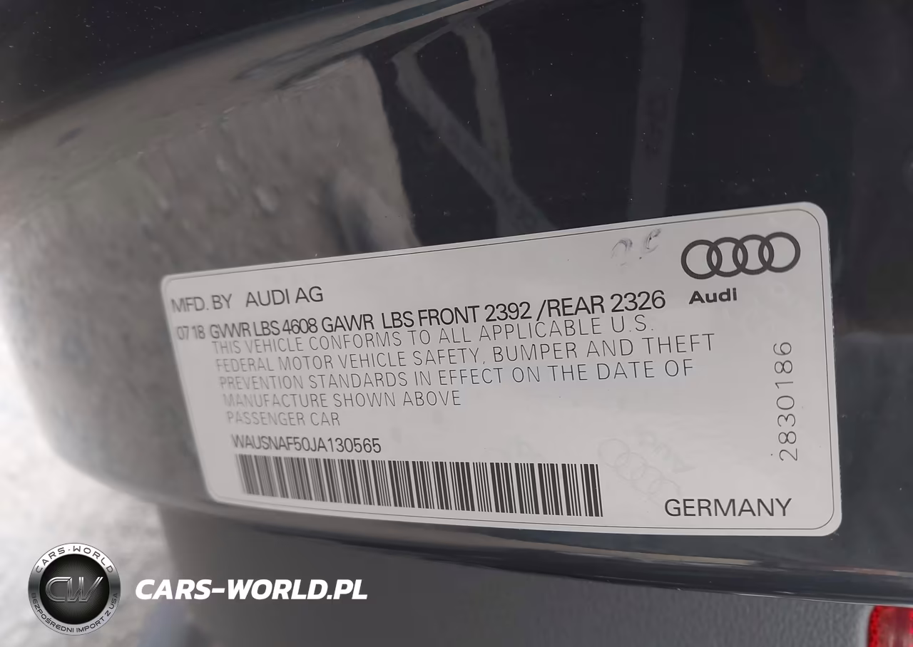 2018 Audi A5 2.0T Premium VIN:WAUSNAF50JA130565 - 9