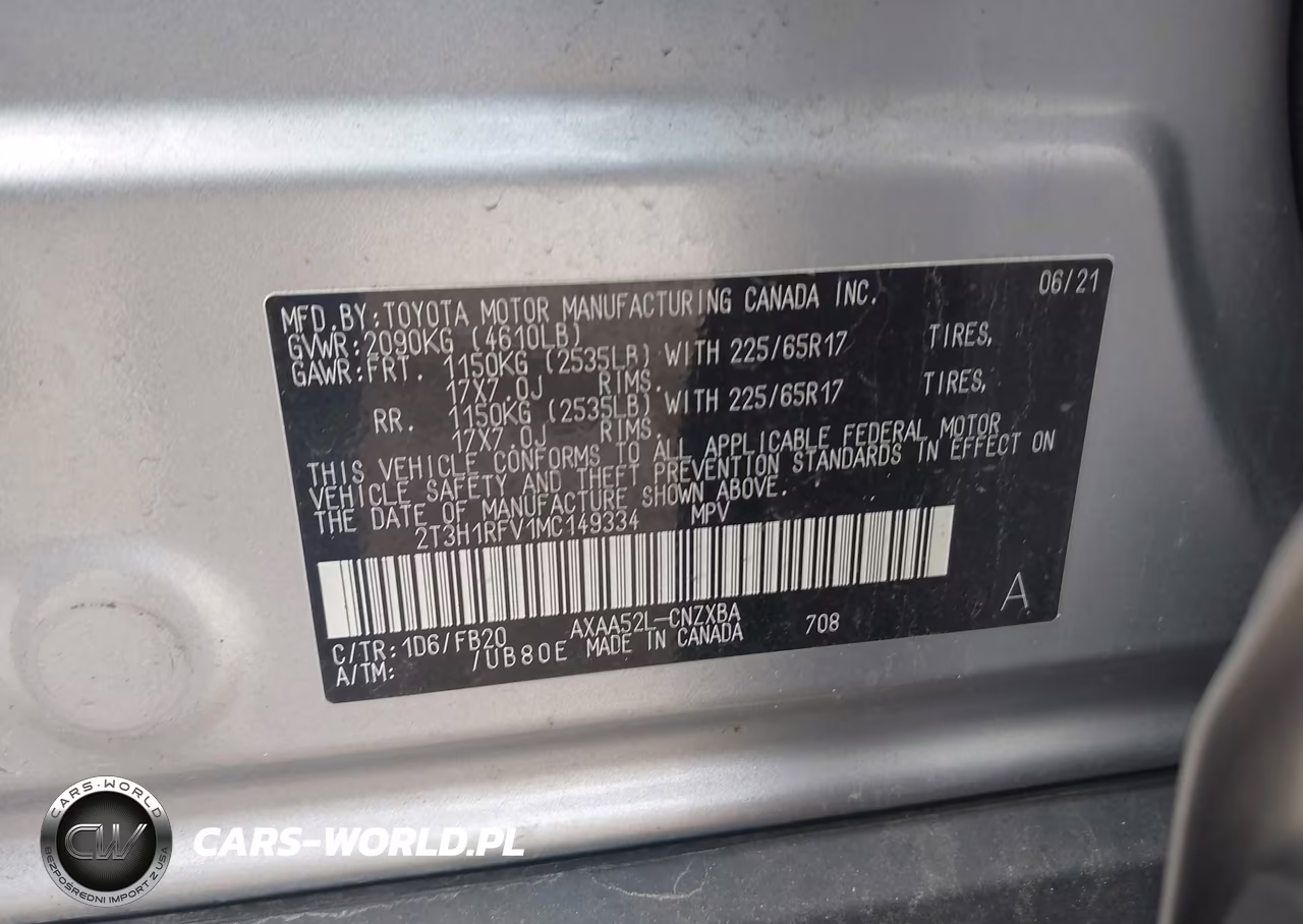 2021 Toyota Rav4 Le VIN:2T3H1RFV1MC149334 - 9