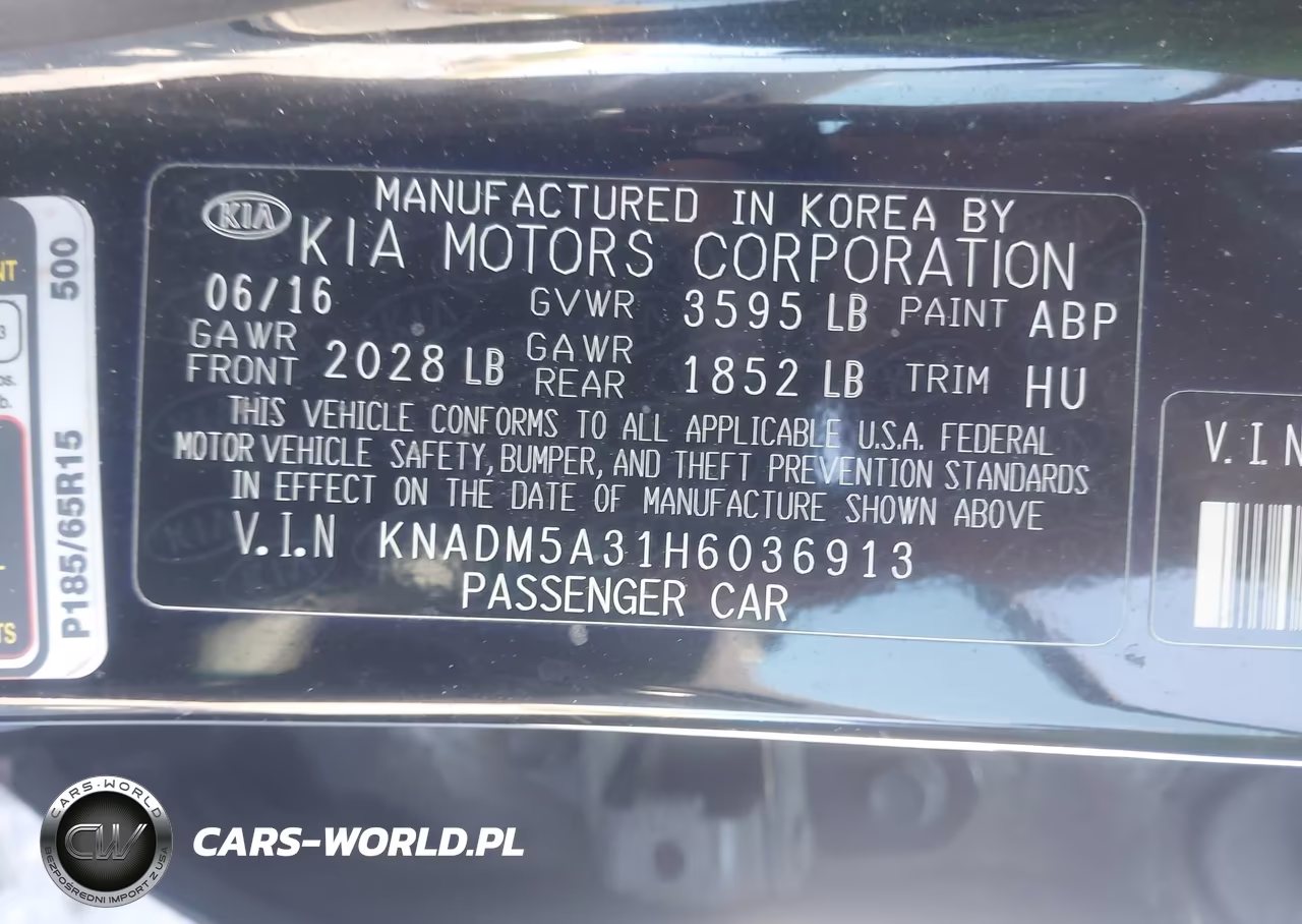 2017 Kia Rio Lx VIN:KNADM5A31H6036913 - 9