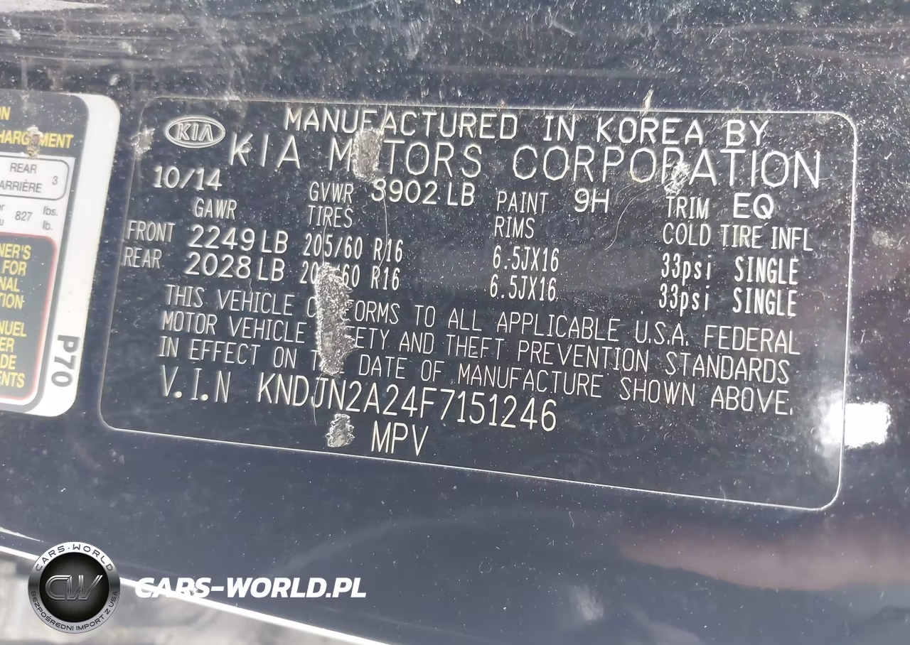 2015 Kia Soul VIN:KNDJN2A24F7151246 - 9