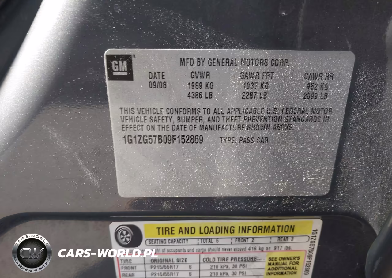 2009 Chevrolet Malibu Ls VIN:1G1ZG57B09F152869 - 9