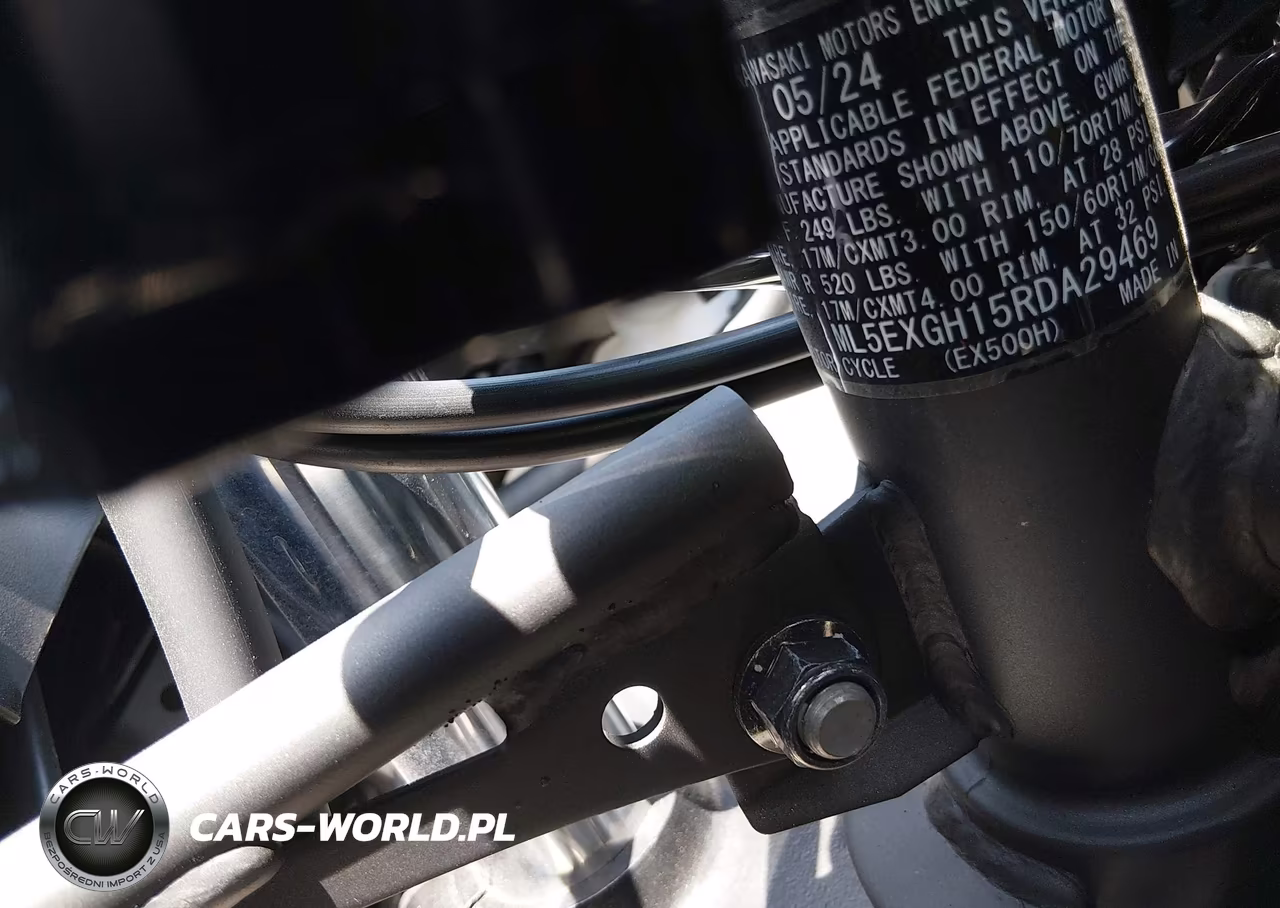 2024 Kawasaki Ex500 H VIN:ML5EXGH15RDA29469 - 10