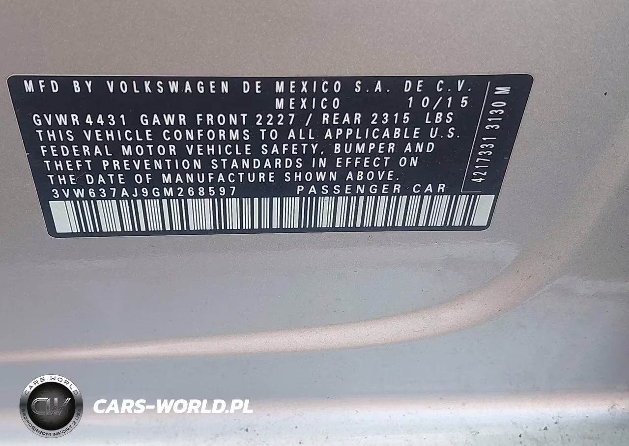 2016 Volkswagen Jetta Hybrid Sel Premium VIN:3VW637AJ9GM268597 - 9