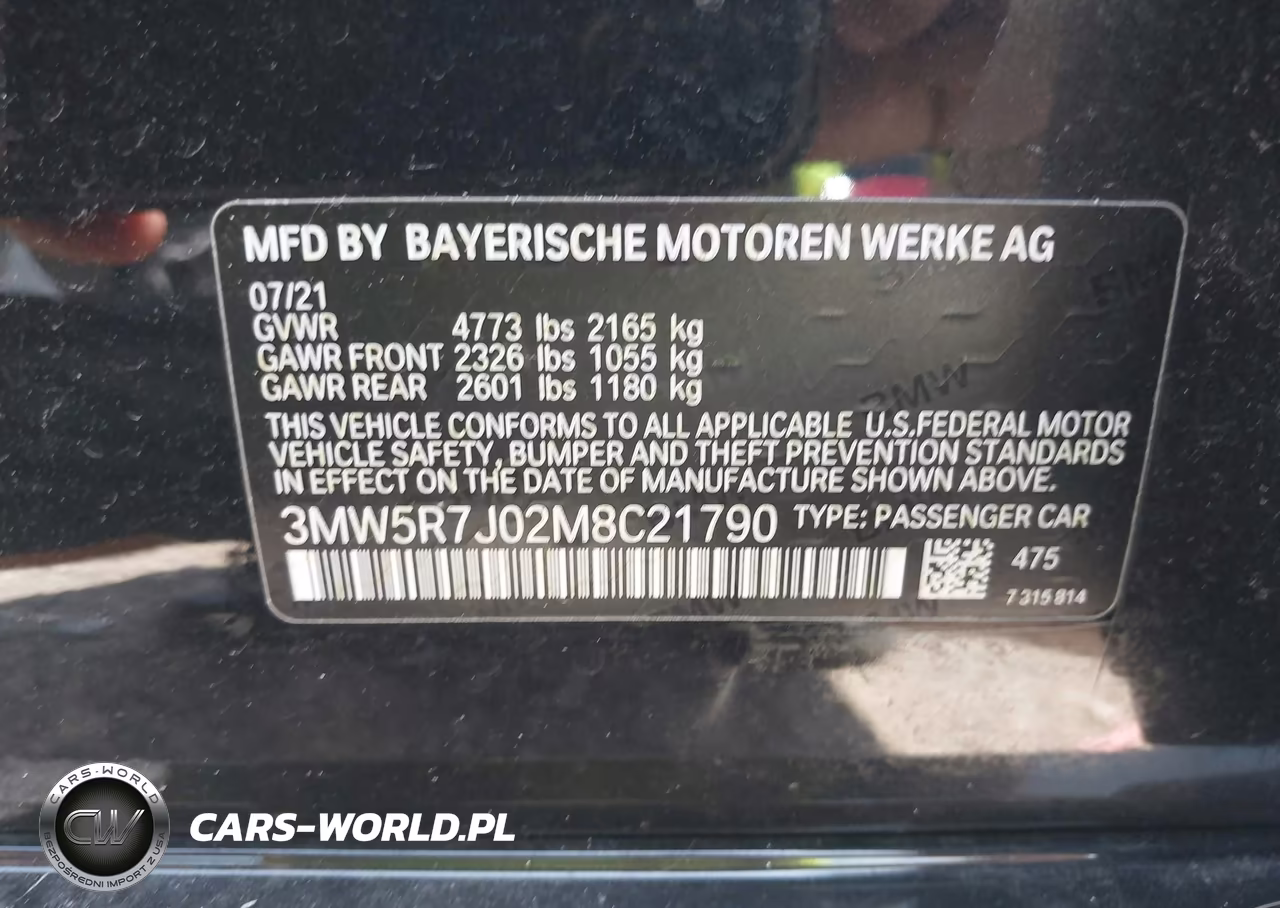 2021 BMW 330Xi VIN:3MW5R7J02M8C21790 - 9