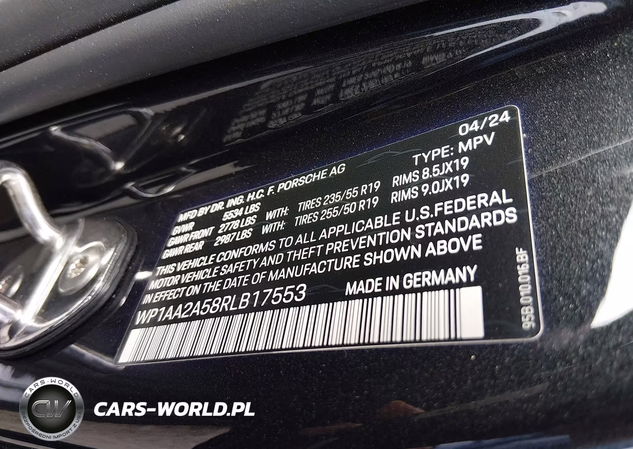 2024 Porsche Macan T VIN:WP1AA2A58RLB17553 - 9