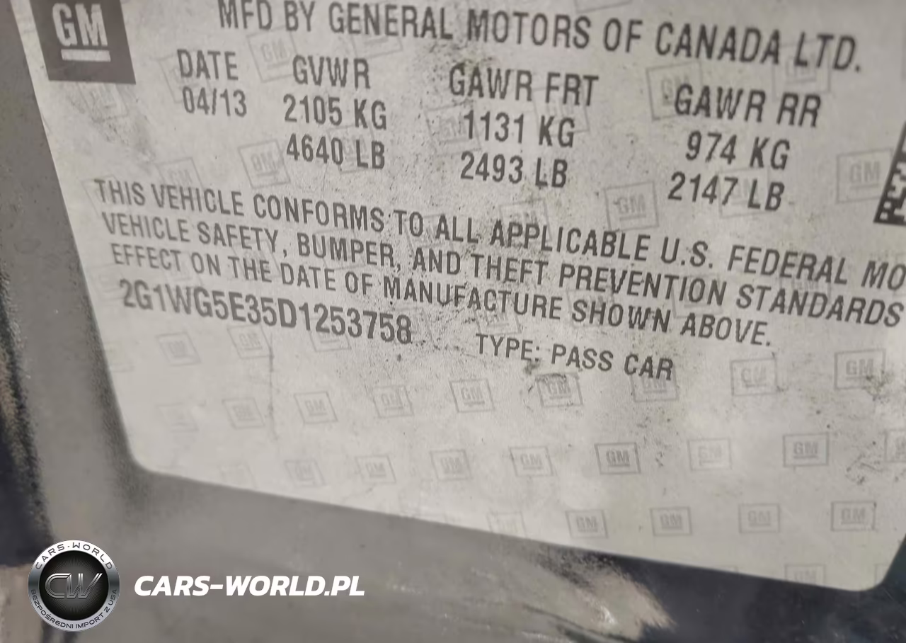 2013 Chevrolet Impala Lt VIN:2G1WG5E35D1253758 - 9
