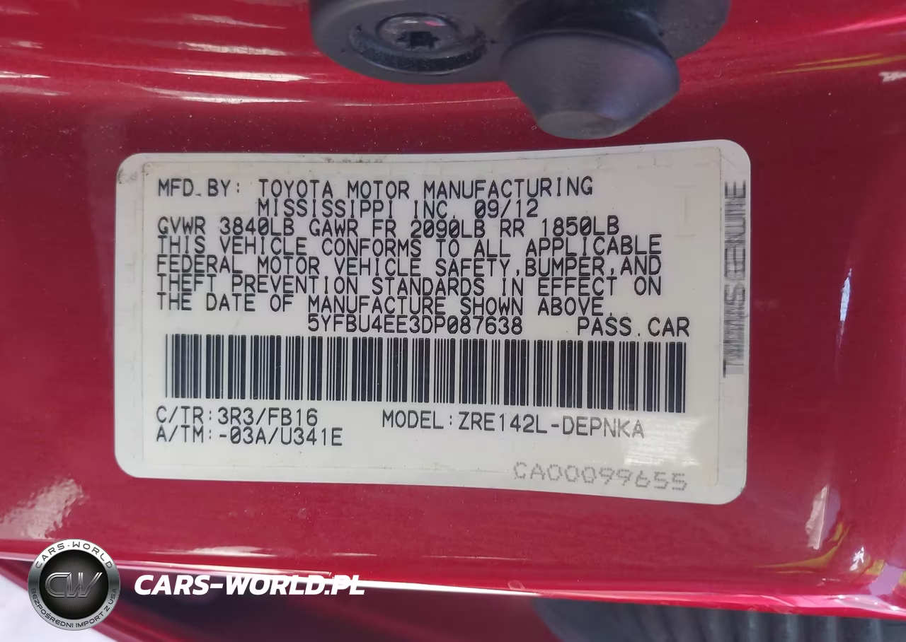 2013 Toyota Corolla Le VIN:5YFBU4EE3DP087638 - 9
