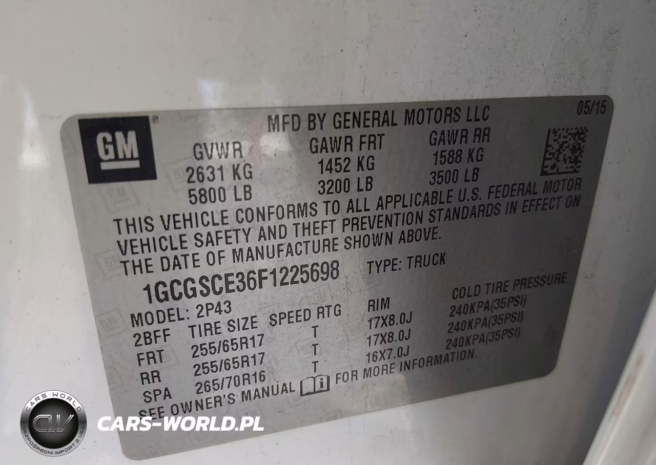 2015 Chevrolet Colorado 2Wd Z71 VIN:1GCGSCE36F1225698 - 9