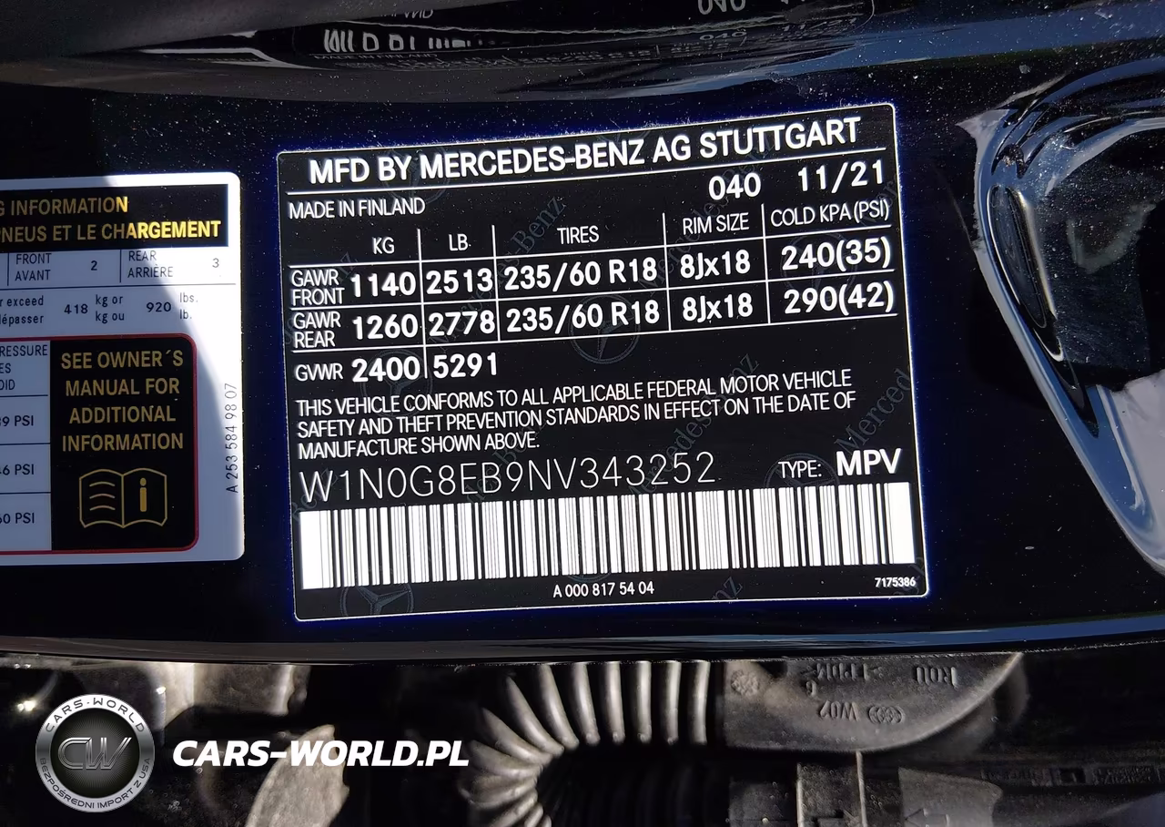 2022 Mercedes-Benz Glc 300 4Matic Suv VIN:W1N0G8EB9NV343252 - 9