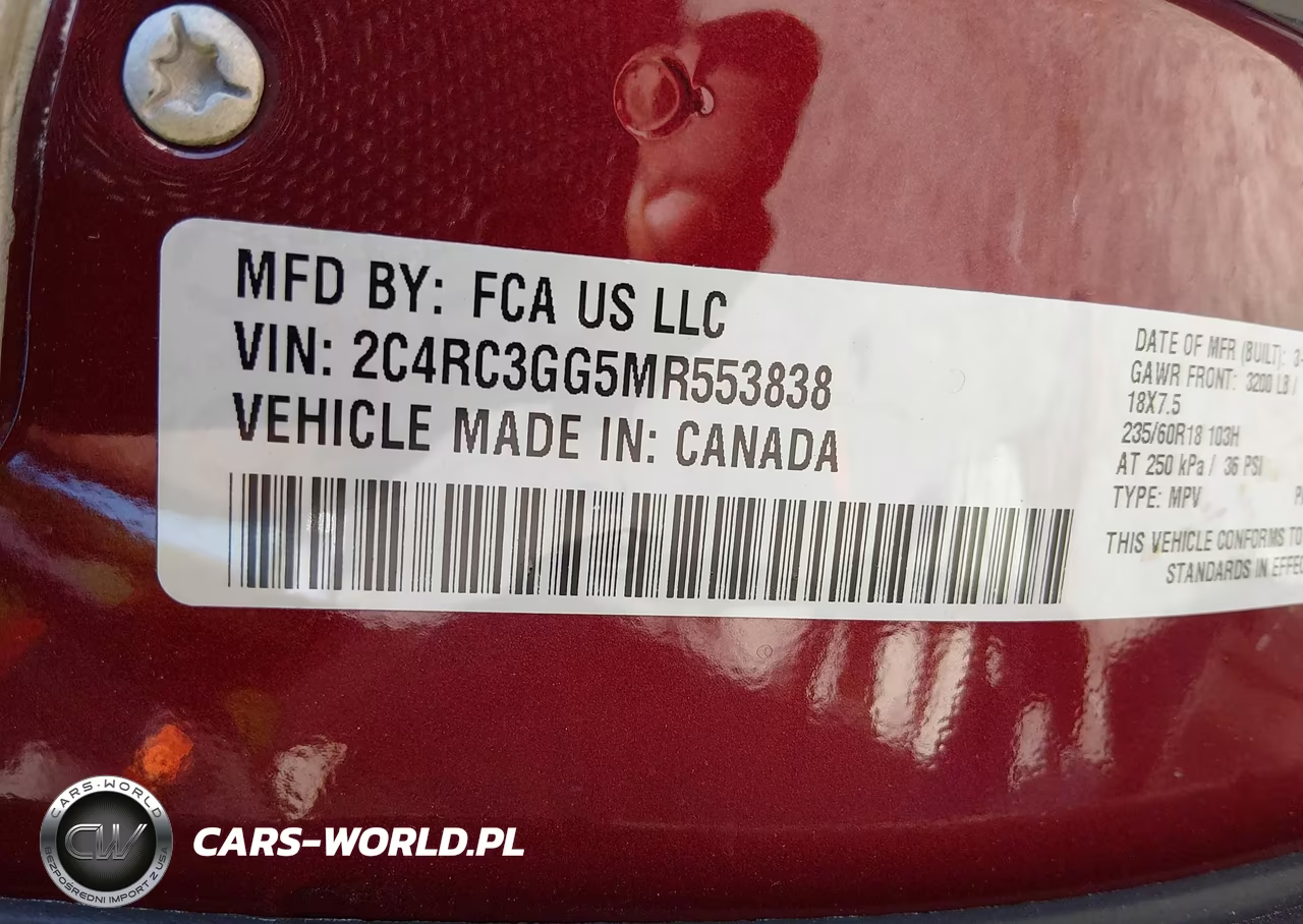 2021 Chrysler Pacifica Limited Awd VIN:2C4RC3GG5MR553838 - 9