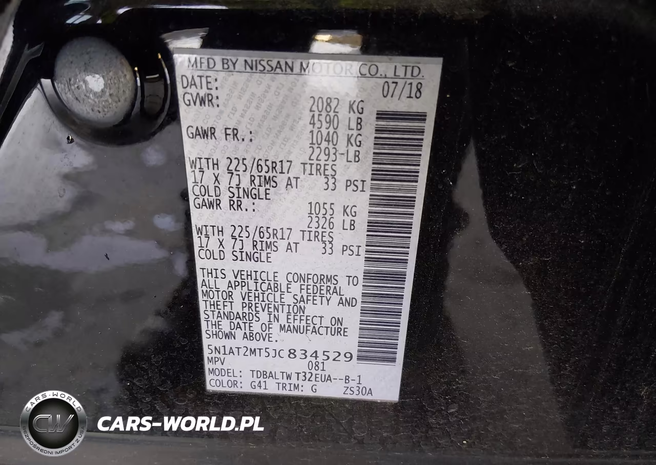 2018 Nissan Rogue Sv VIN:5N1AT2MT5JC834529 - 9