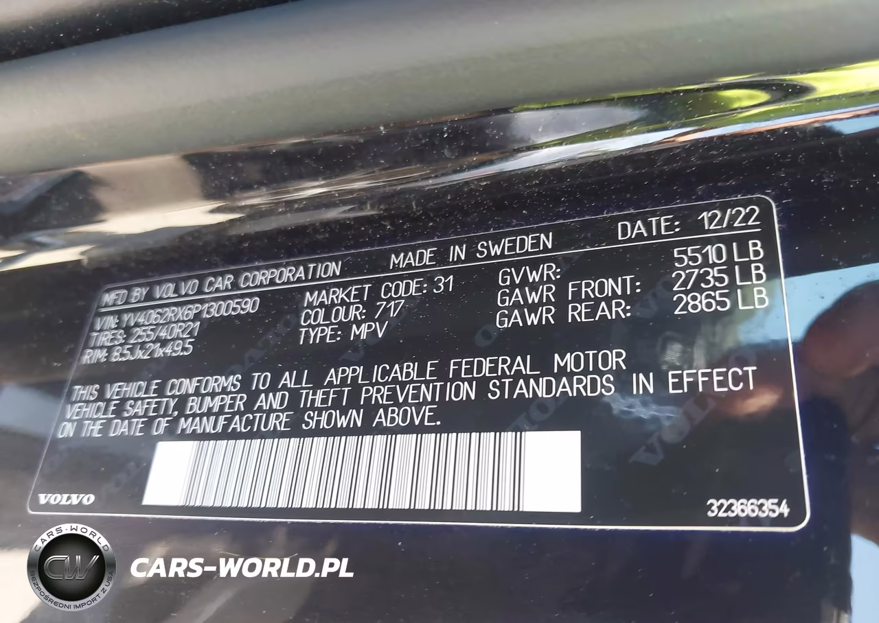 2023 Volvo Xc60 B6 Ultimate Dark Theme VIN:YV4062RX6P1300590 - 9