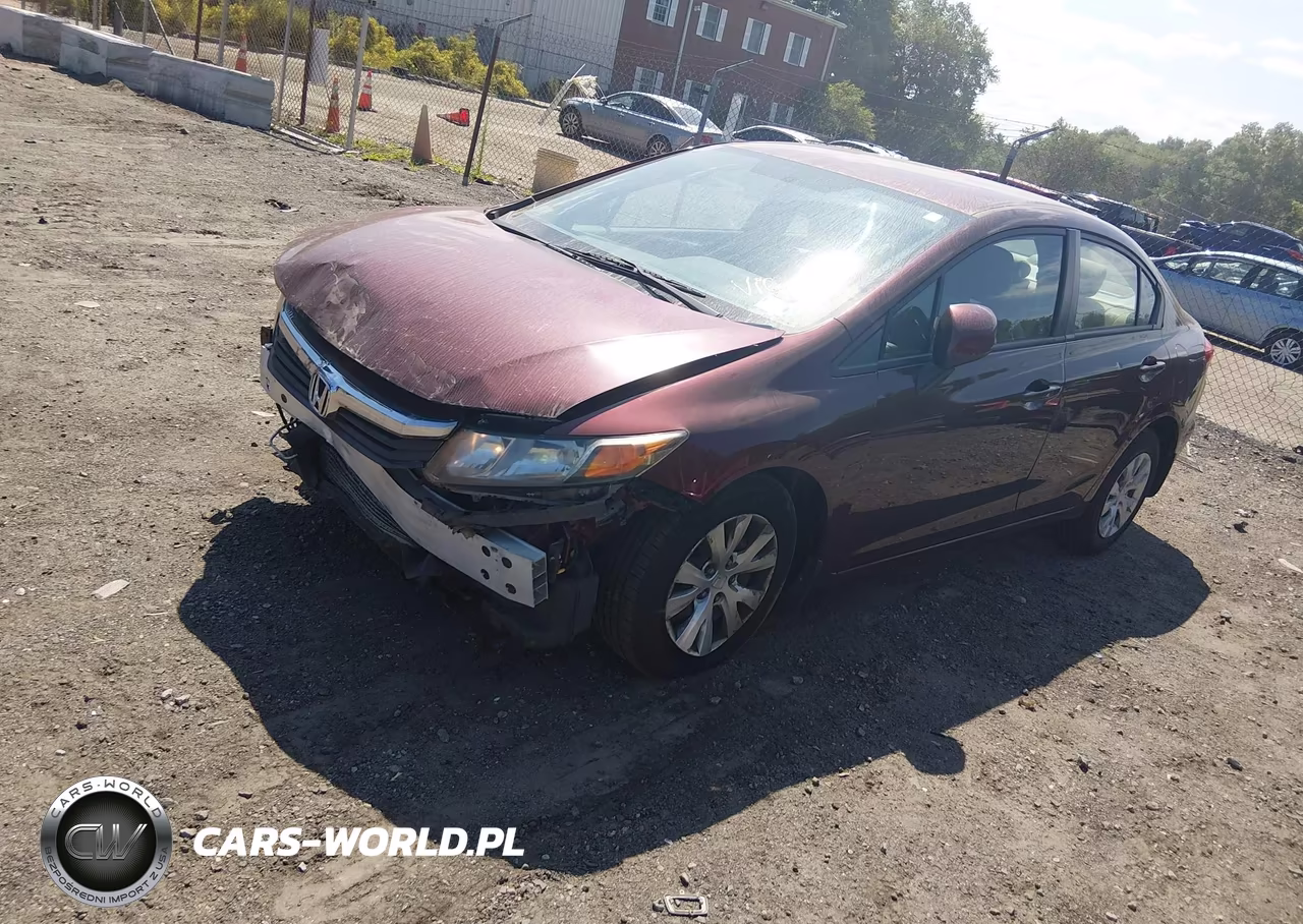 2012 Honda Civic Lx VIN:2HGFB2F59CH600746 - 2