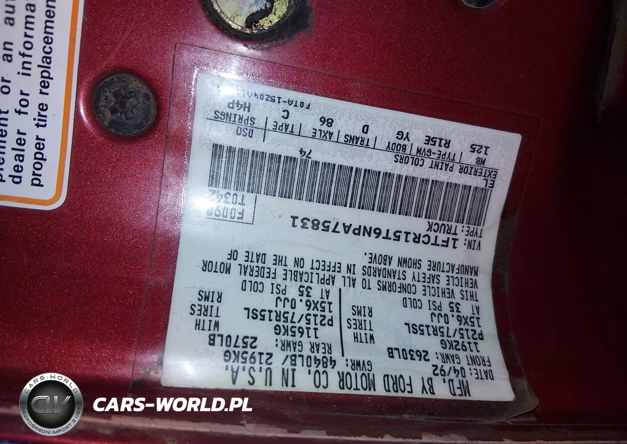 1992 Ford Ranger Super Cab VIN:1FTCR15T6NPA75831 - 9