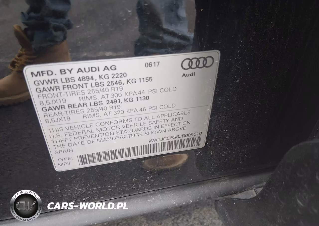 2018 Audi Q3 2.0T Premium-2.0T Sport Premium VIN:WA1JCCFS6JR009010 - 9