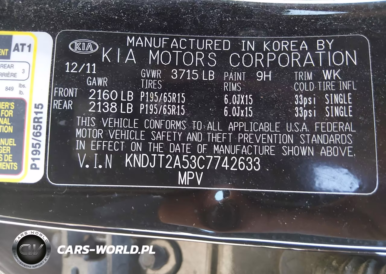 2012 Kia Soul VIN:KNDJT2A53C7742633 - 9