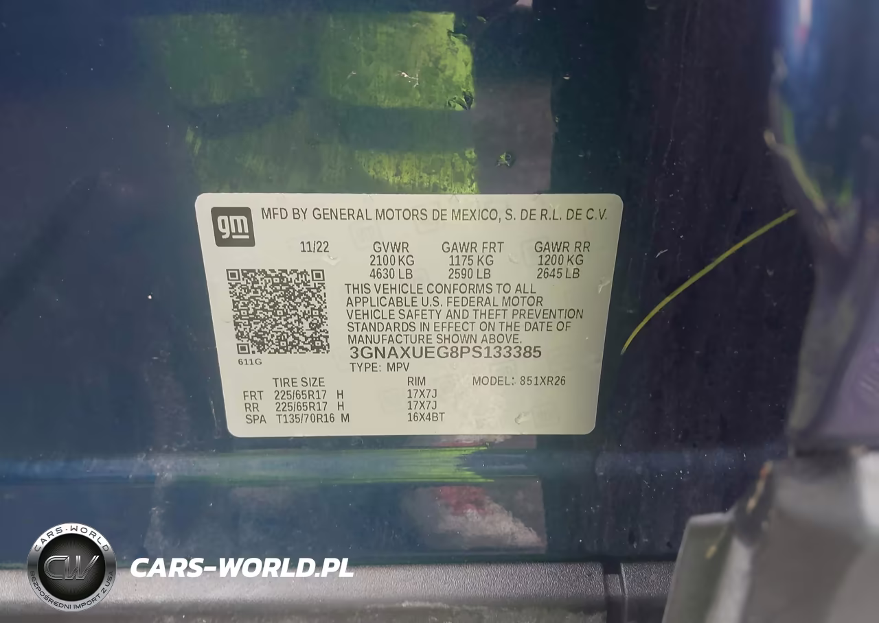 2023 Chevrolet Equinox Awd Lt VIN:3GNAXUEG8PS133385 - 9