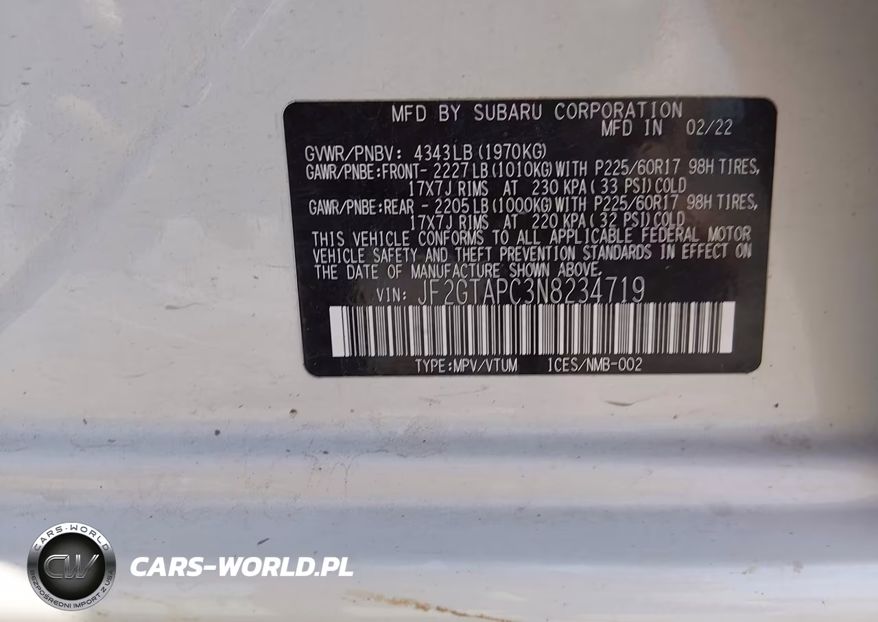 2022 Subaru Crosstrek Premium VIN:JF2GTAPC3N8234719 - 9