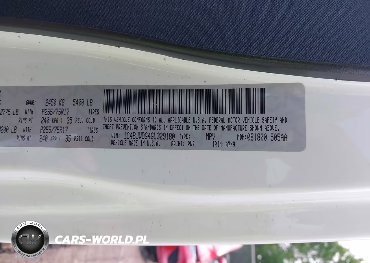 2016 Jeep Wrangler Unlimited Sport VIN:1C4BJWDG4GL329180 - 9