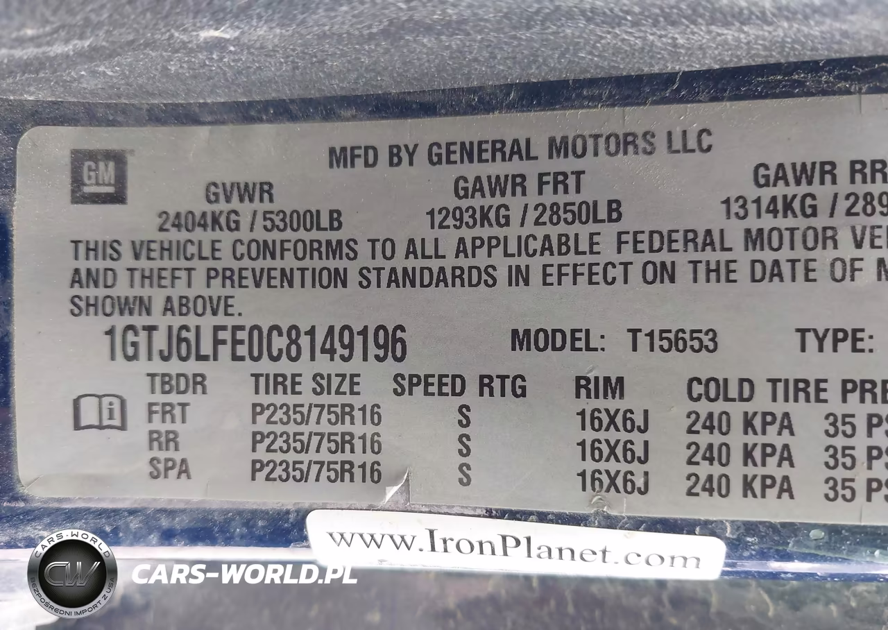 2012 GMC Canyon Work Truck VIN:1GTJ6LFE0C8149196 - 9