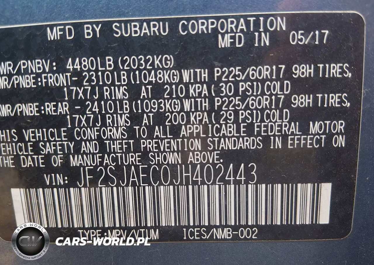 2018 Subaru Forester 2.5I Premium VIN:JF2SJAEC0JH402443 - 9