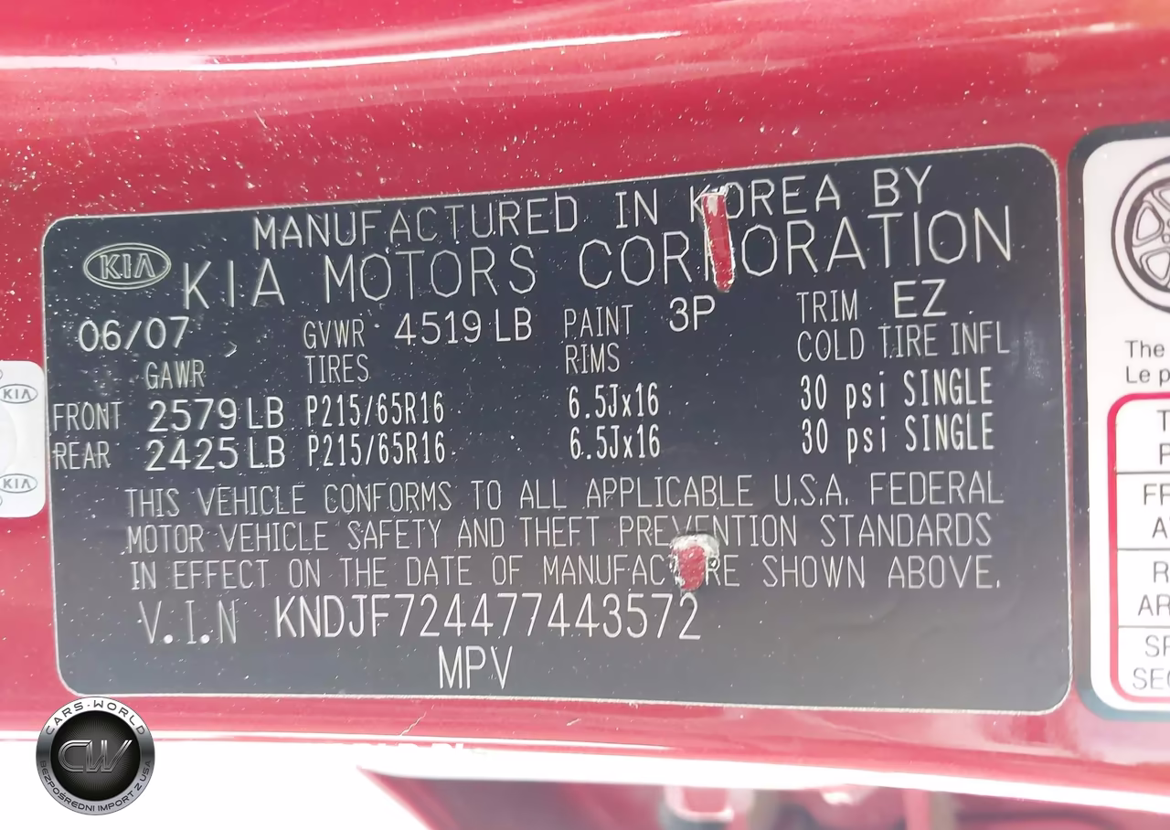 2007 Kia Sportage Lx VIN:KNDJF724477443572 - 9