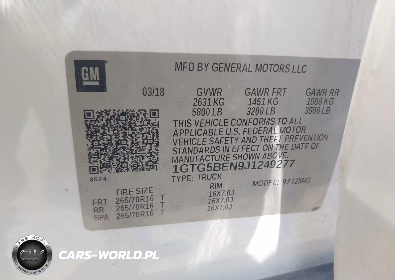 2018 GMC Canyon VIN:1GTG5BEN9J1249277 - 9