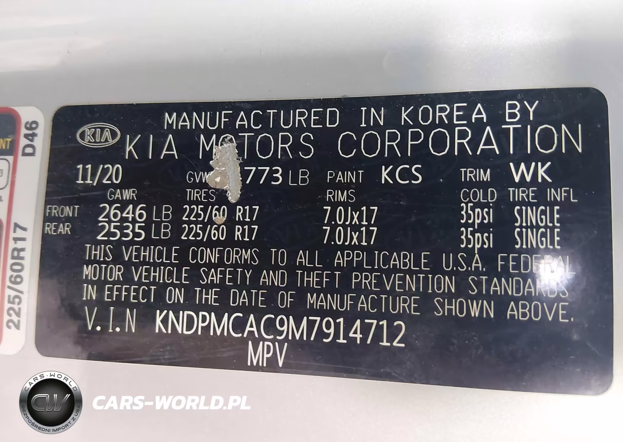 2021 Kia Sportage Lx VIN:KNDPMCAC9M7914712 - 9