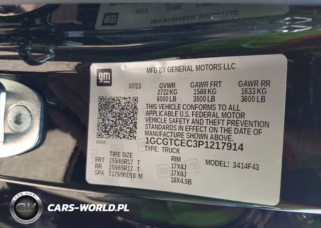 2023 Chevrolet Colorado 4Wd Short Box Lt VIN:1GCGTCEC3P1217914 - 9