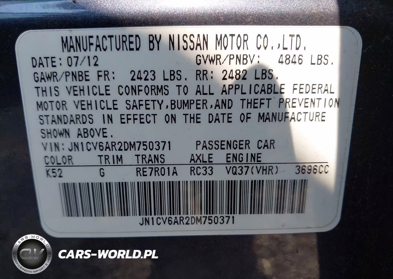 2013 Infiniti G37X VIN:JN1CV6AR2DM750371 - 9