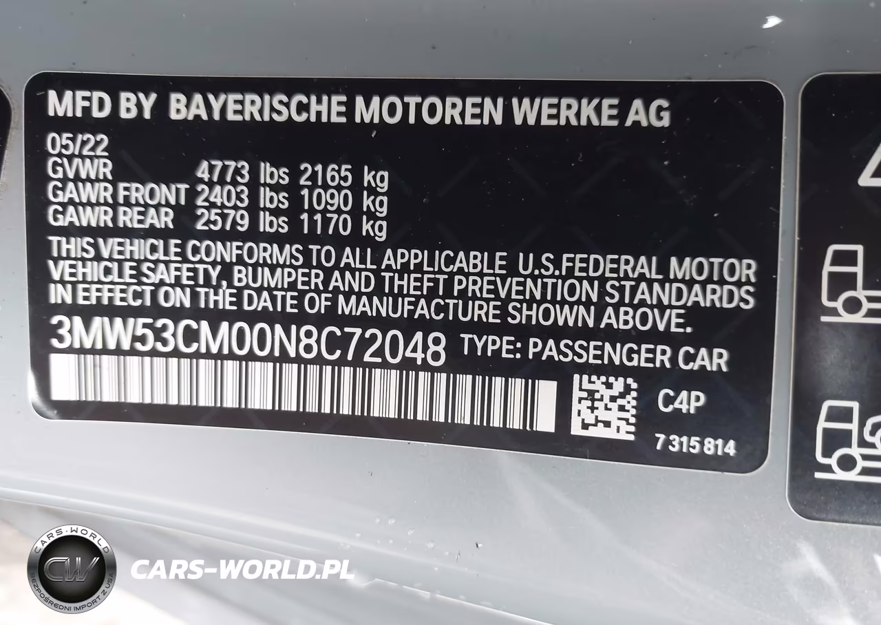2022 BMW M240 I xDrive VIN:3MW53CM00N8C72048 - 9