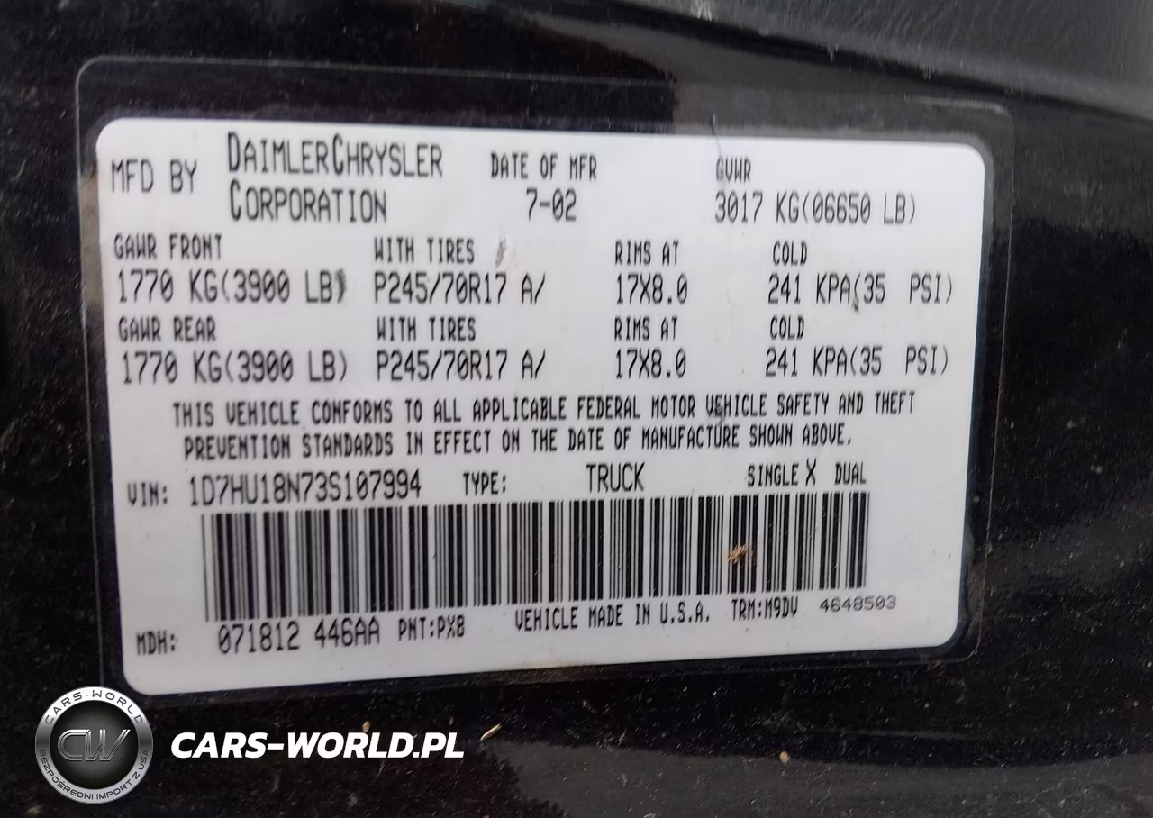 2003 Dodge Ram 1500 Slt-Laramie-St VIN:1D7HU18N73S107994 - 9