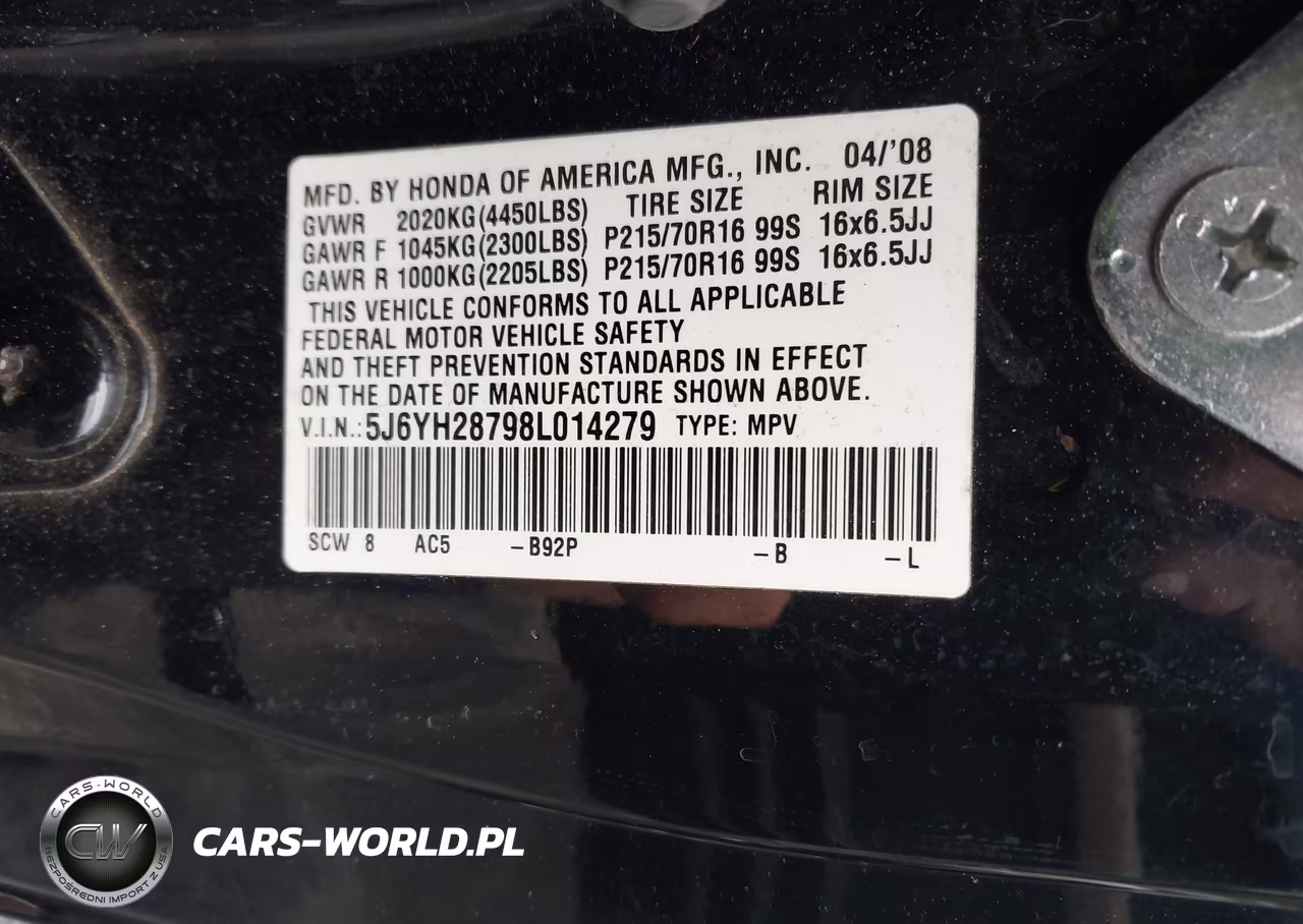 2008 Honda Element Ex VIN:5J6YH28798L014279 - 9