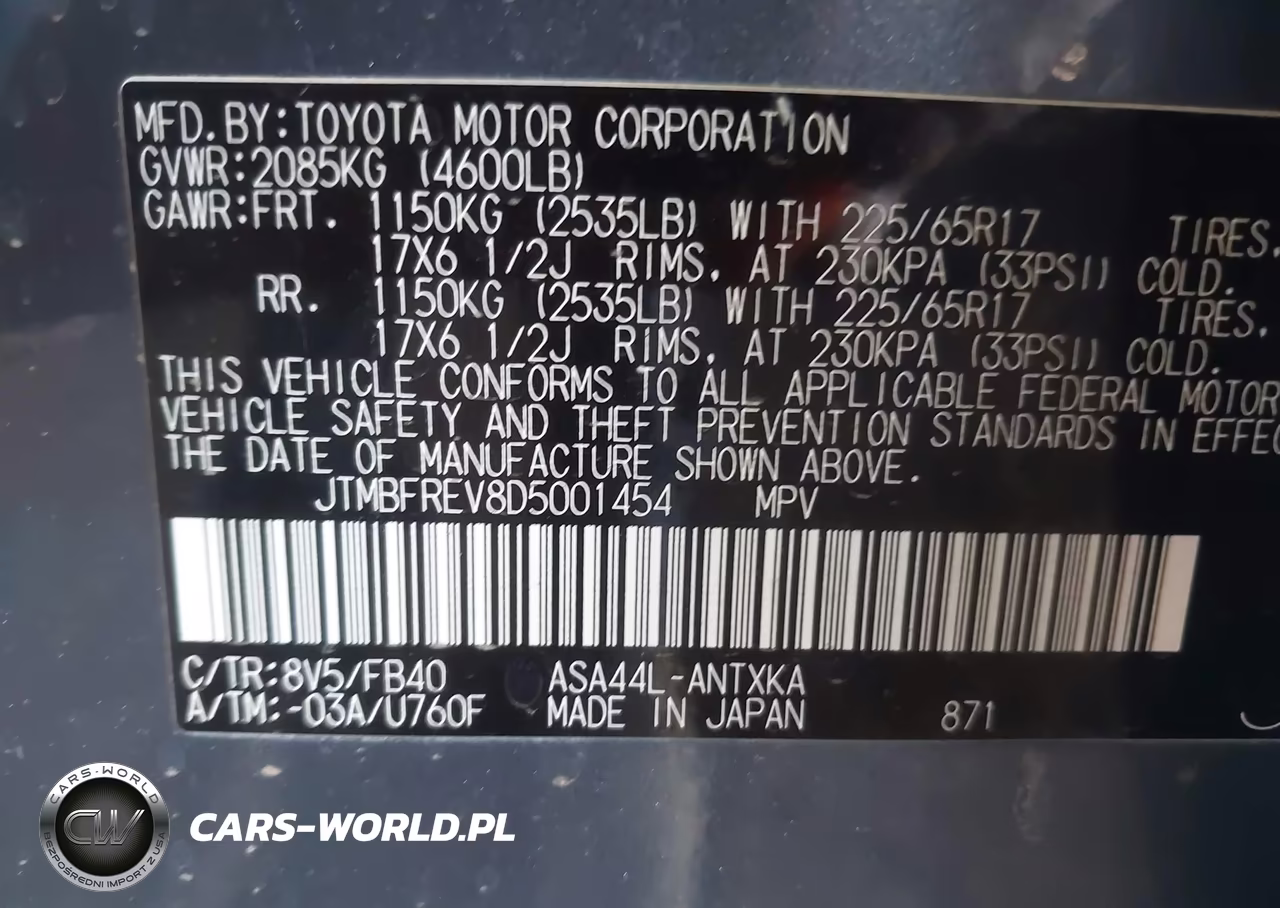2013 Toyota Rav4 Le VIN:JTMBFREV8D5001454 - 9