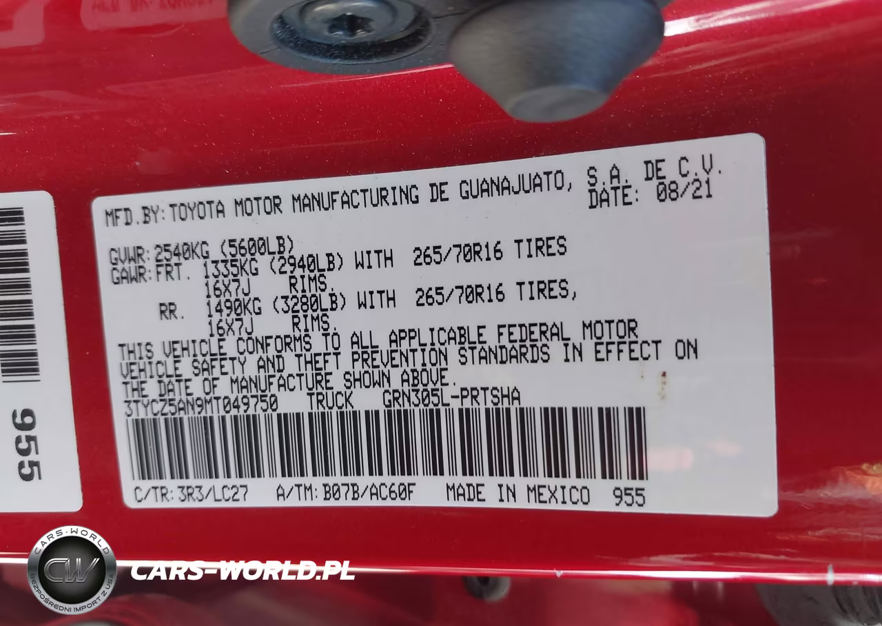 2021 Toyota Tacoma Trd Off-Road VIN:3TYCZ5AN9MT049750 - 9