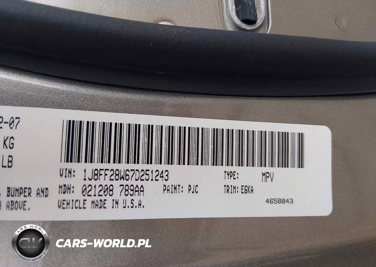2007 Jeep Patriot Sport VIN:1J8FF28W67D251243 - 9
