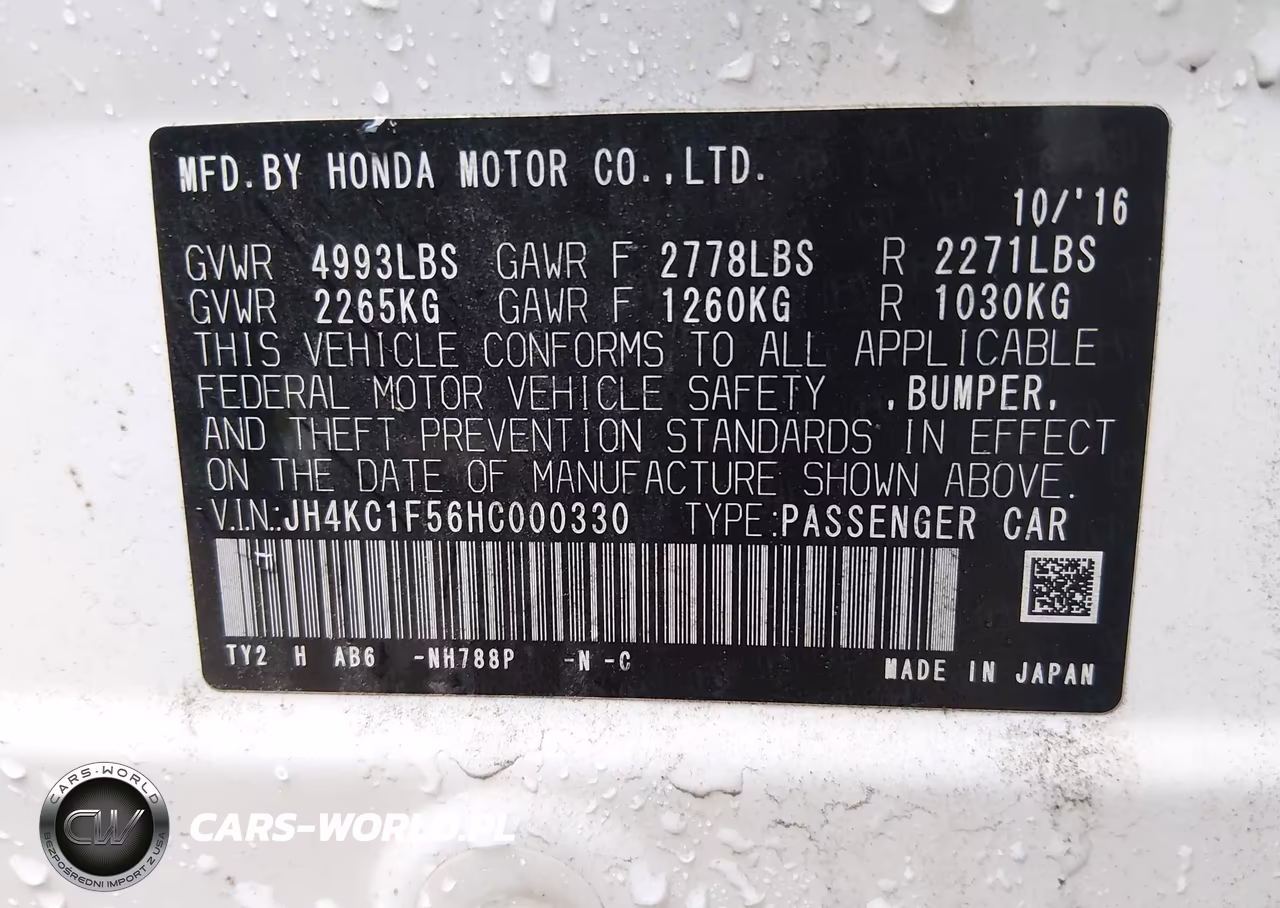 2017 Acura Rlx VIN:JH4KC1F56HC000330 - 9