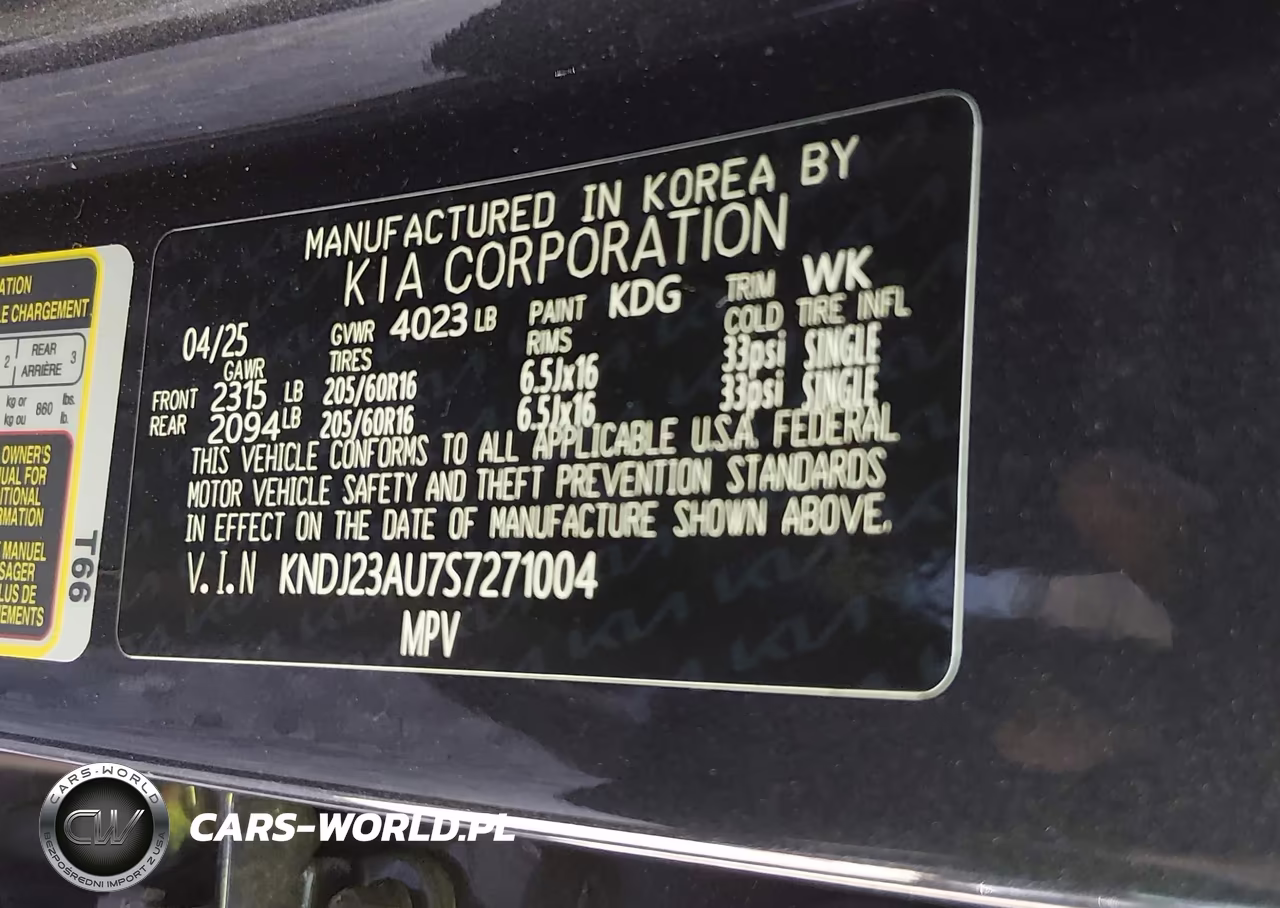 2025 Kia Soul Lx VIN:KNDJ23AU7S7271004 - 9