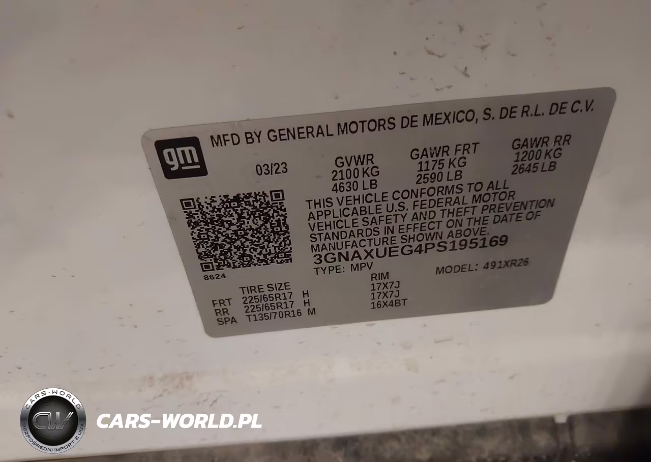 2023 Chevrolet Equinox Awd Lt VIN:3GNAXUEG4PS195169 - 9