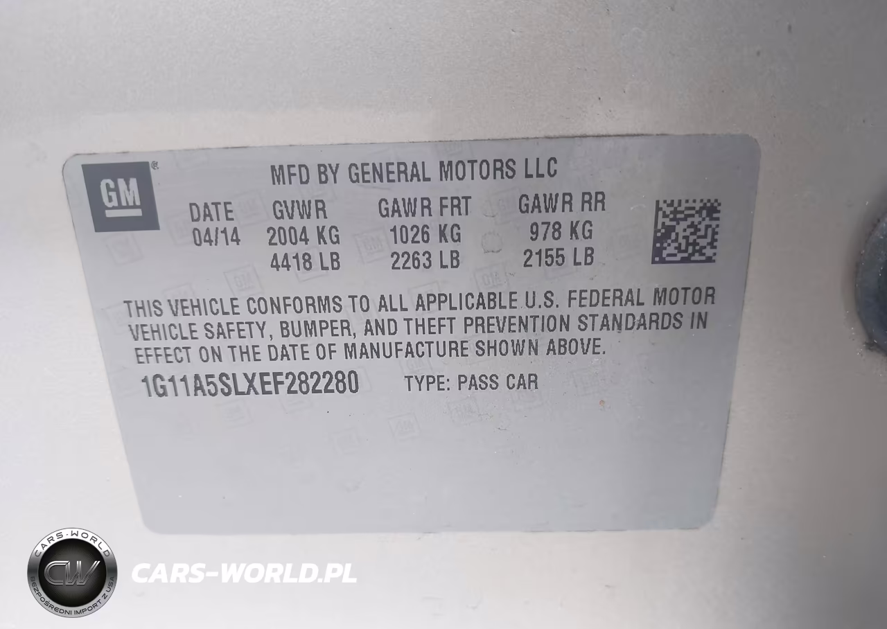 2014 Chevrolet Malibu 1Fl VIN:1G11A5SLXEF282280 - 9