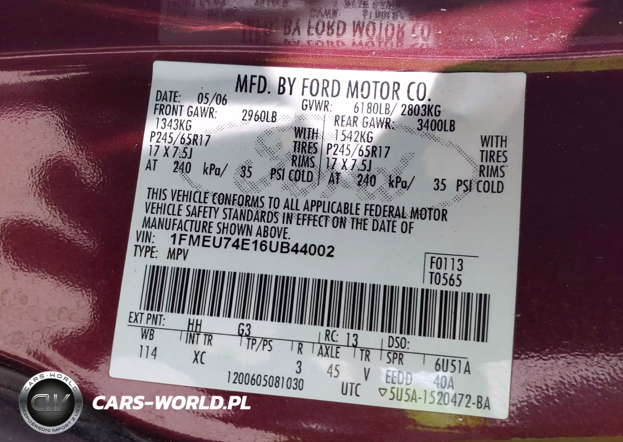 2006 Ford Explorer Eddie Bauer VIN:1FMEU74E16UB44002 - 9