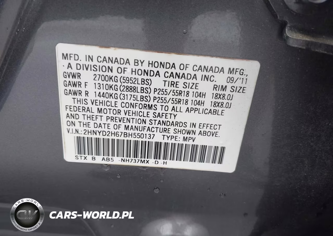 2011 Acura Mdx Technology Package VIN:2HNYD2H67BH550137 - 9