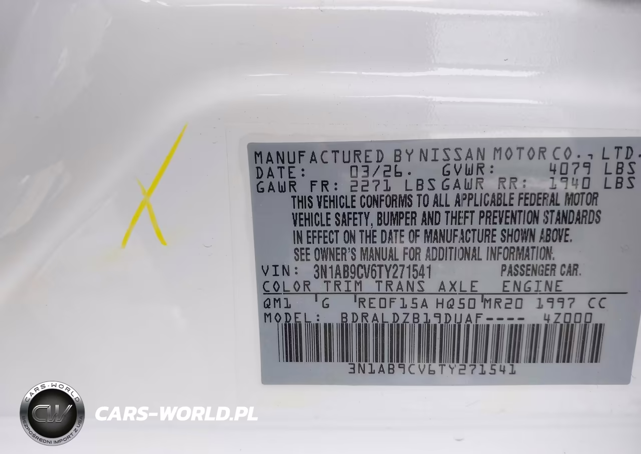 2026 Nissan Sentra Sv VIN:3N1AB9CV6TY271541 - 9