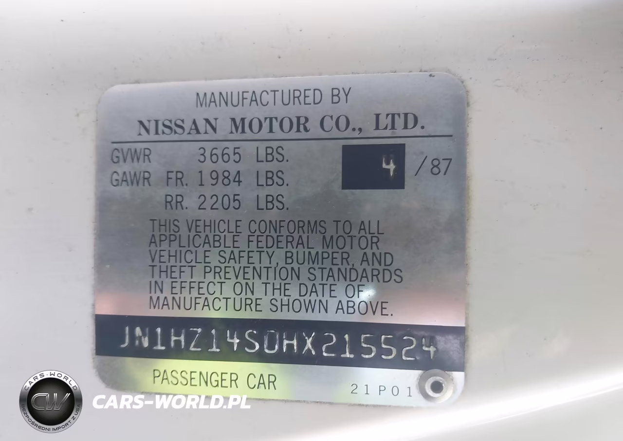 1987 Nissan 300Zx VIN:JN1HZ14S0HX215524 - 9
