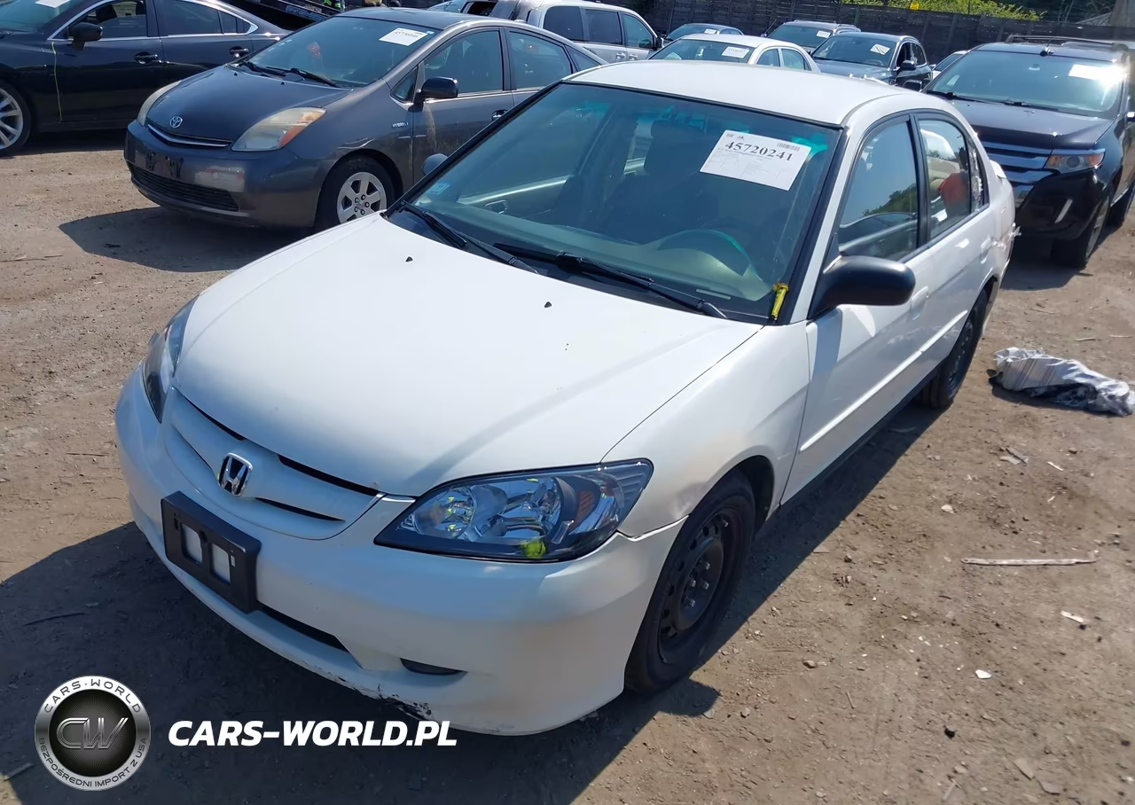 2005 HONDA CIVIC LX VIN:2HGES16555H580472 - 2