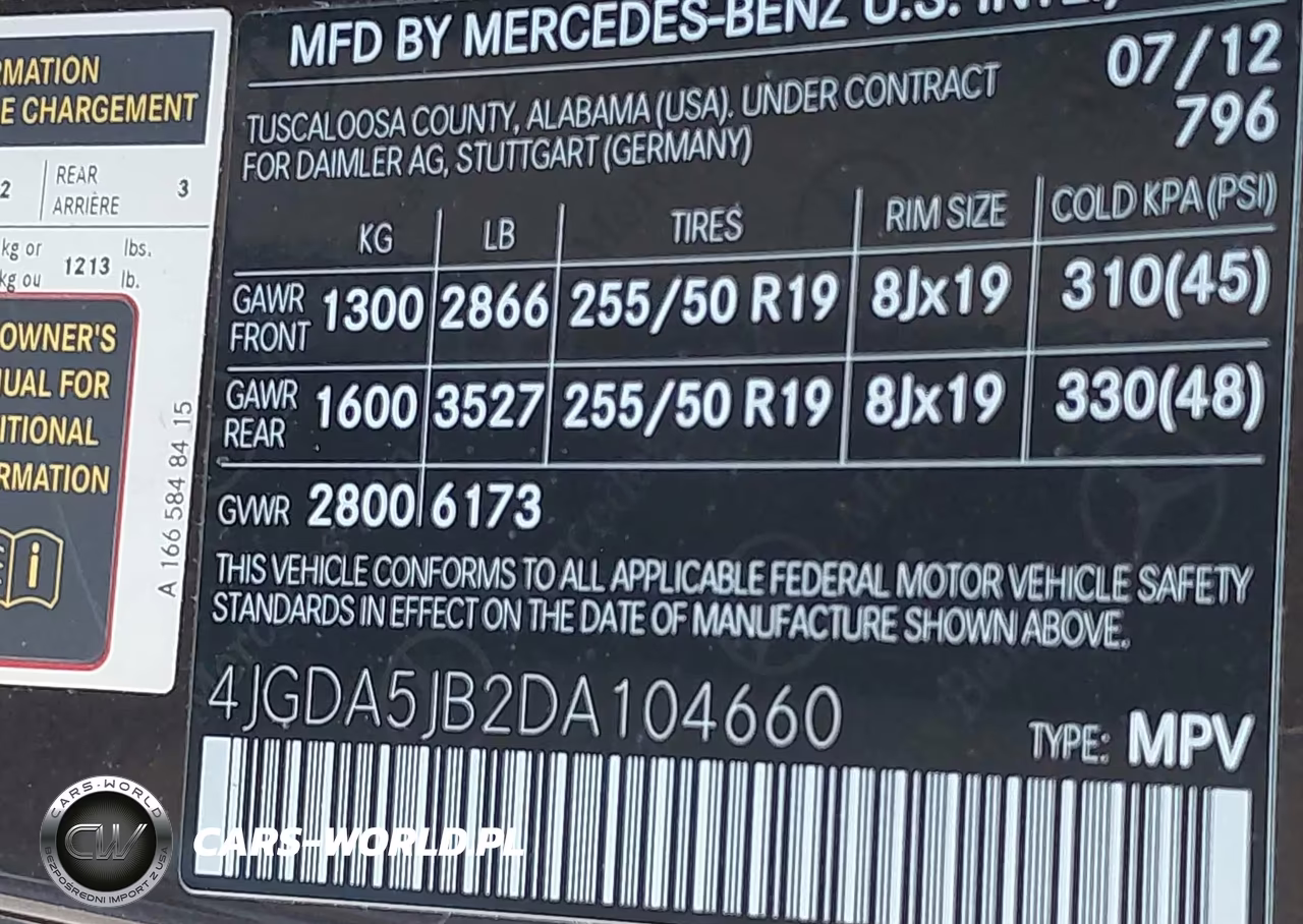 2013 Mercedes-Benz Ml 350 VIN:4JGDA5JB2DA104660 - 9
